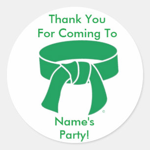 Stickers Merci Martial Arts Green Belt