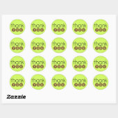 Stickers Merci moderne pour enveloppes (Feuille)