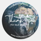 Stickers Merci moderne Terre Texte personnalisé ro (Devant)