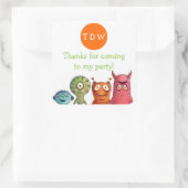 Stickers Merci Monster Birthday Party (Sac)