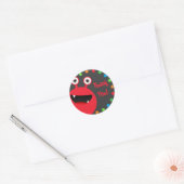 Stickers Merci Monster Rouge (Enveloppe)
