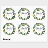 stickers Merci olives les personnalisent (Feuille)