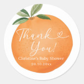 Stickers Merci Orange Cutie Party (Devant)