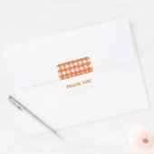Stickers Merci Orange Moderne (Enveloppe)
