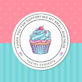 Stickers Merci pâtissier Cupcake