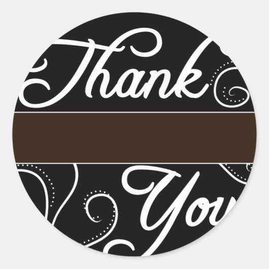 Stickers Merci personnalisables (Devant)