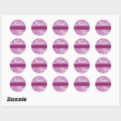 Stickers Merci personnalisables (Feuille)