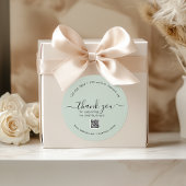 Stickers Merci Personnalisé À Monnaie Lumière Avec