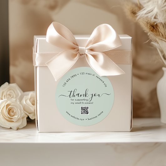 Stickers Merci Personnalisé À Monnaie Lumière Avec