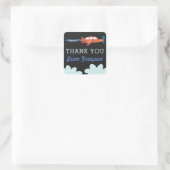 Stickers Merci personnalisé amusant d'avion (Sac)