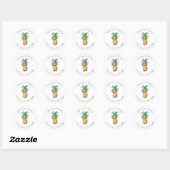 Stickers Merci PixDezines Ananas (Feuille)