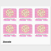 Stickers Merci Pizza Pink Purple (Feuille)