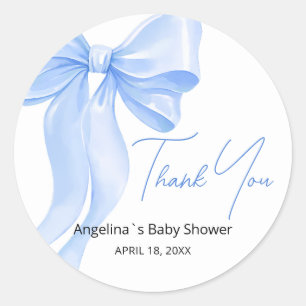 Stickers merci pour le baby shower.