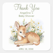 Stickers merci pour le baby shower. (Devant)