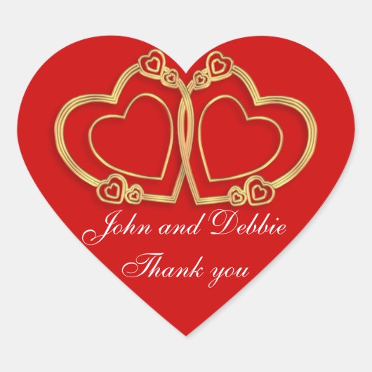 stickers Merci pour les faveurs de mariage (Devant)