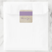 Stickers Merci pourpre Russe Damask (Sac)