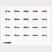 Stickers Merci Purple Elegant Dragons (Feuille)