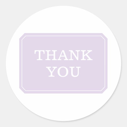 Stickers Merci Purple Simplement Élégant (Devant)