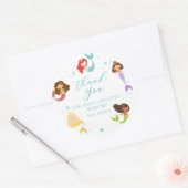 Stickers Merci Rainbow Mermaid (Enveloppe)