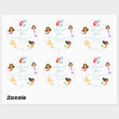 Stickers Merci Rainbow Mermaid (Feuille)