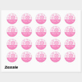 Stickers Merci rose (Feuille)