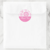 Stickers Merci rose (Sac)