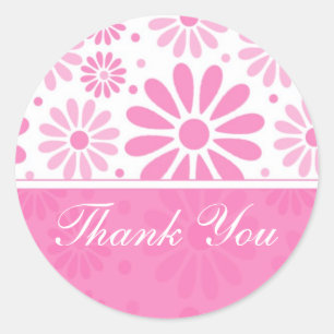 Stickers Merci rose
