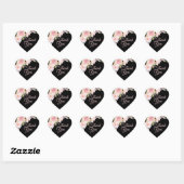 Stickers Merci Rose aquarelle (Feuille)