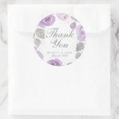 Stickers Merci Rose Lilac Watercolor (Sac)