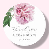 Stickers Merci rose Peony