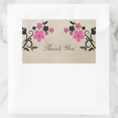 Stickers Merci rose Vintage rose (Sac)