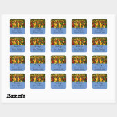 Stickers Merci rouge et jaune #1 (Feuille)