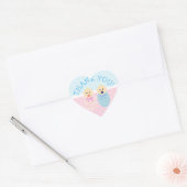 Stickers Merci Twins Blue et Rose (Enveloppe)