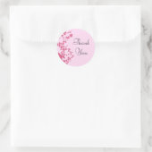Stickers Merci Vins Roses romantiques (Sac)