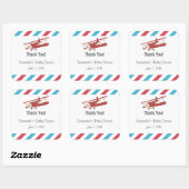 Stickers Merci vintage (Feuille)