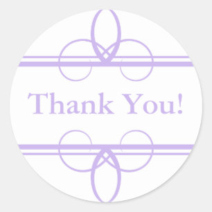 Stickers Merci violet et mariage Favoriser les Éti