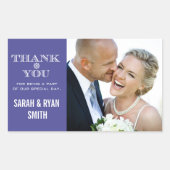 Stickers Merci violet mou Snowflake (Devant)