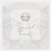 Stickers Merci Whimsy moderne (Devant)