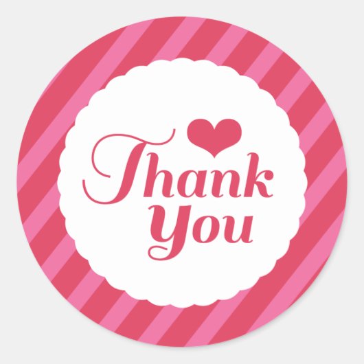 Stickers Merci XOXO Love Valentine Party (Devant)