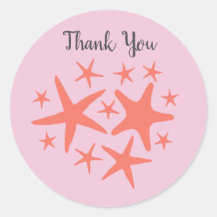 Stickers Mermaid Starfish Ocean Beach Party