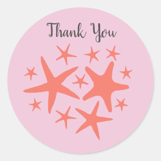 Stickers Mermaid Starfish Ocean Beach Party (Devant)