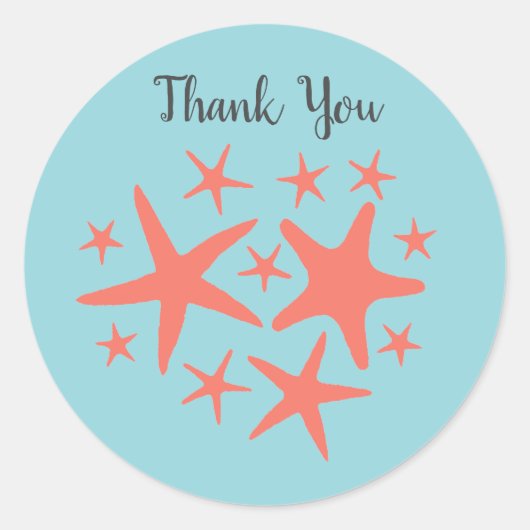 Stickers Mermaid Starfish Ocean Beach Party (Devant)