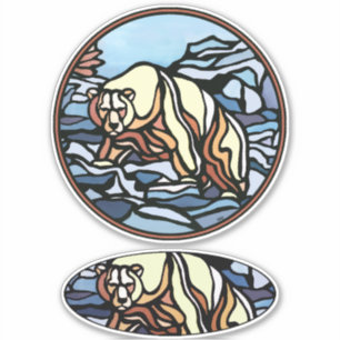 Stickers met Beer op stam Beer Metis Art Decalen