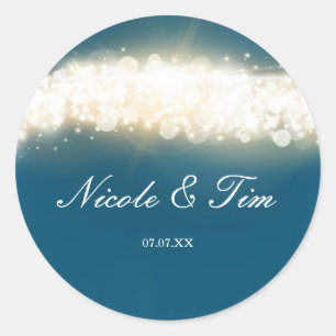 Stickers met blauw rugleuning