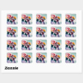 STICKERS MET BLOEMEN (Vel)