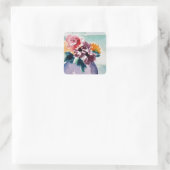 STICKERS MET BLOEMEN (Tas)