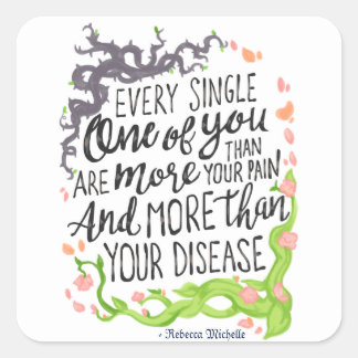 Stickers met chronische pijn