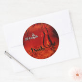 Stickers met drukke ronde - Gepersonaliseerd (Envelop)