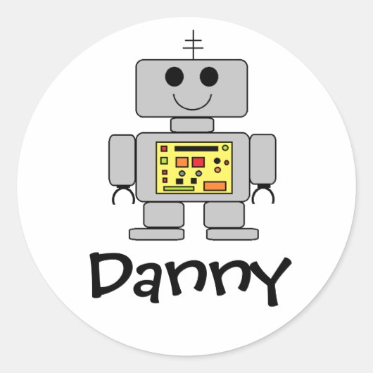 Stickers met een speciale robot (Voorkant)