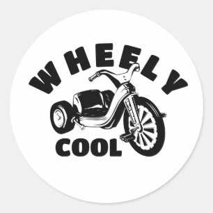 Stickers met een wiel met een wiel
